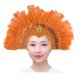 thumbnail image 3 of Sombrero de Plumas Fernando Tocado de jefe indio Naranja, 3 of 8
