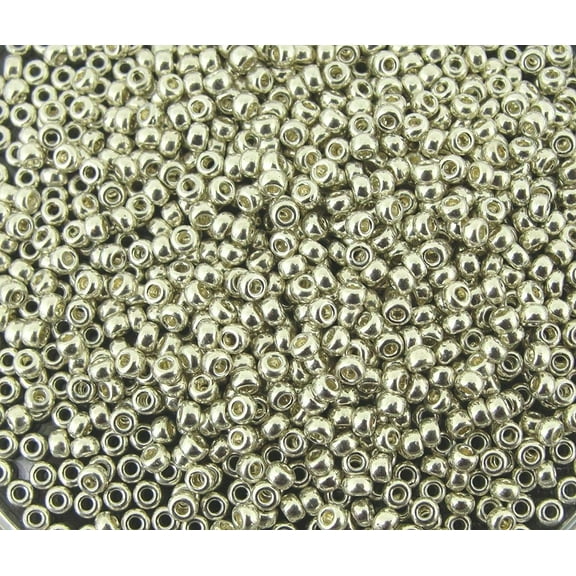 Miyuki Loose Beads, Galvanized Silver (Plated)