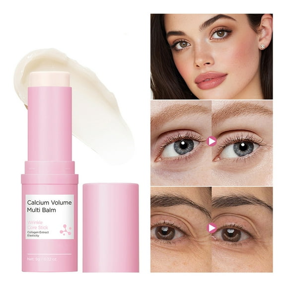 Hydrating Collagen Eye Stick, Anti-Wrinkle Moisturizing Eye Balm for Saggy Skin, Under Eye Balm for Dark Circles and Puffiness, Anti Aging Moisturizer Stick, 0.32oz