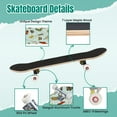thumbnail image 4 of 31'' Complete Skateboard 7 Layer Canadian Maple Double Kick Deck Skateboards butterflies butterfly Skate Board for Beginner Adult Gifts, 4 of 5