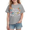 thumbnail image 2 of Piuwrlz Girl Graphic Shirts Tops Girls Short T-Shirts Sleeve Pullover Gray Size 3 Years, 2 of 3