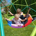thumbnail image 2 of KloKick 10ft Dome Climber, Steel Jungle Gym with Saucer Swing Outdoor Play Equipment for Kids 3-12, 2 of 8