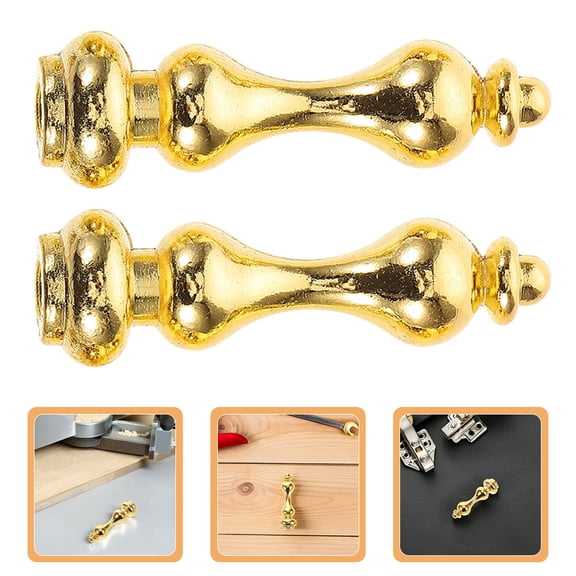 Masteelf 6 Pcs Glass Cabinet Railing Connector Corner Bracket Golden