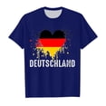 thumbnail image 3 of TZEWGL T-Shirts For Toddler Heart Flag Print Short Sleeve Round Neck Top For Baby size 8-9T, 3 of 4