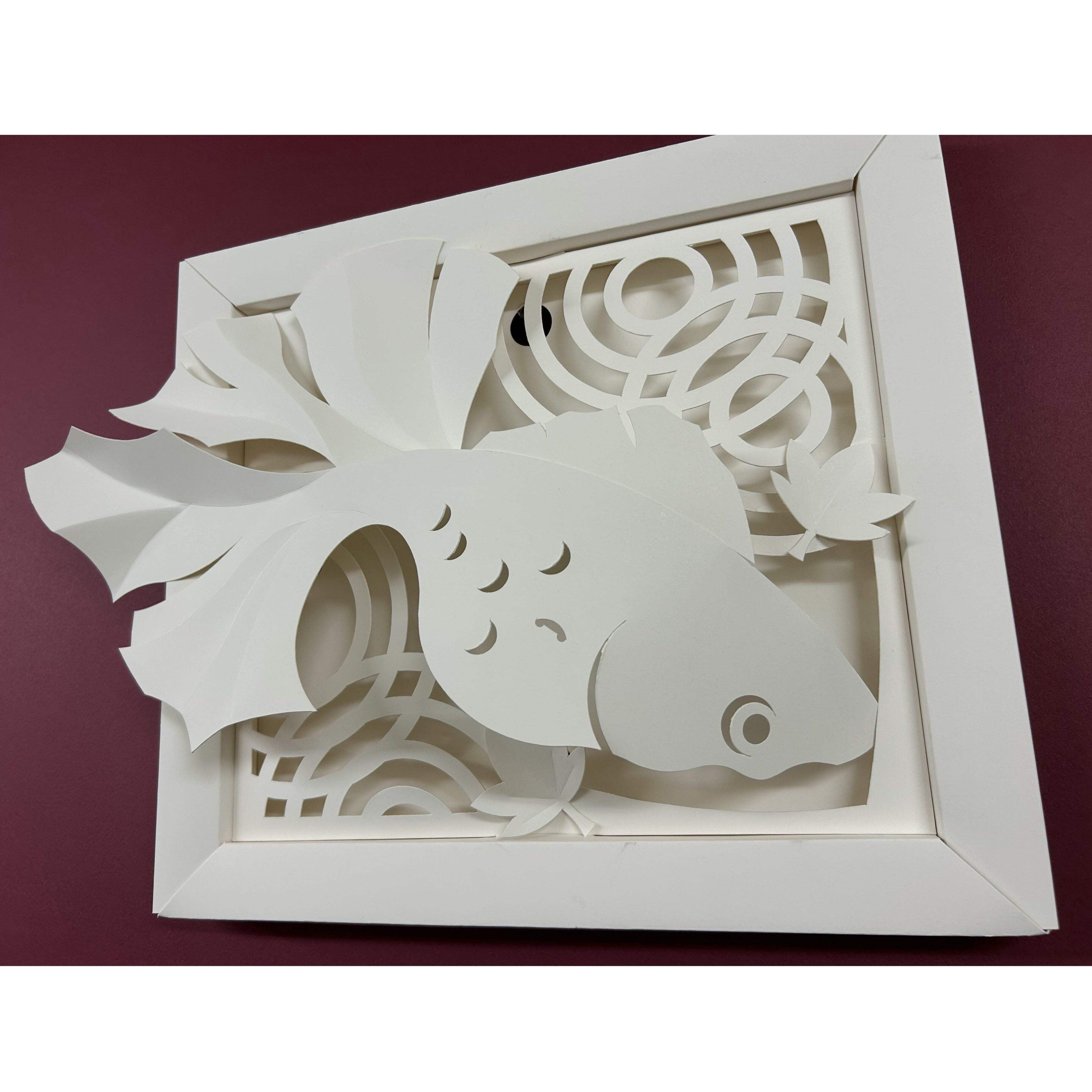 Kagurazaka Craft Goldfish Original Paper Craft Traditional Design Japan