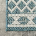 thumbnail image 4 of nuLOOM Cari Moroccan Tribal Indoor/Outdoor Area Rug, 9' 6" x 12', Cari Teal, 4 of 6