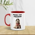 thumbnail image 3 of Freedom Paws Patriotic Great Pyrenees Vintage Memorial Day 11oz Accent Two-tone Mug Pyr Dog Lover Coffee Tea Cup - 12006, 3 of 5