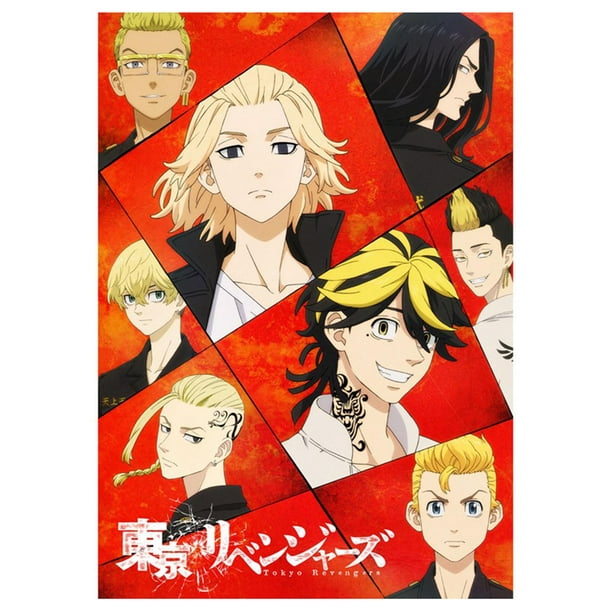  SHIYAO Tokyo Revengers Anime Individual Trendy Poster Decoración para Cafe Studio Bar Home (estilo)