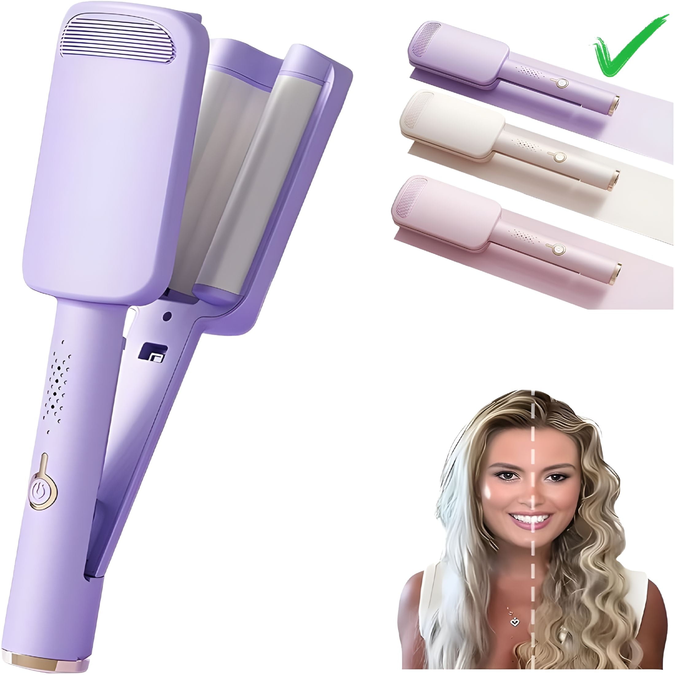 Kristin Ess 2 Inch Titanium Curling Iron - Frizz Control, Heat