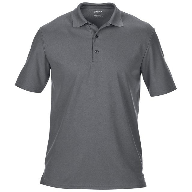 Gildan - Polo de deporte de manga corta Modelo Double Pique para hombre/caballero - Verano/ Vacaciones (Carbón)
