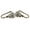 Brass, variant on Tidal Curtain Rod Holdback-Color:Cocoa