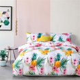 thumbnail image 3 of 3 unids/set estilo moderno 100% poliéster juego de cama funda de almohada sábana ajustable (King), 3 of 8