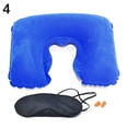 thumbnail image 3 of Walbest 3Pcs/set Inflatable Neck Travel U Pillow Head Rest Cushion/Eye Mask/Earbuds for Holiday Car Flights Sleeping, 3 of 7