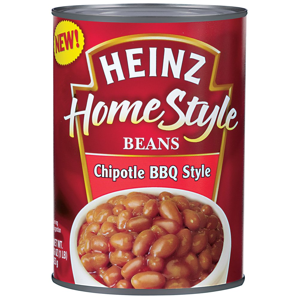 Heinz Baked Beans, Chipotle BBQ, 16 Oz (Case of 12)