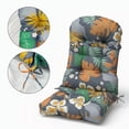 thumbnail image 3 of GKXLH Outdoor Adirondack Chair Cushions, Water Resistant Patio Rocking Chair Cushion, Non-Slip High Back Patio Pads with Ties (43" x 19" x 3", Flowers, 1 Pack), 3 of 12