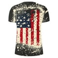 thumbnail image 4 of cllios Men's Patriotic Tee Shirts,Big and Tall 4th of July T Shirts for Men Vintage American Flag Graphic Tees Summer Casual Short Sleeve Crewneck Tops Sales Today, 4 of 5