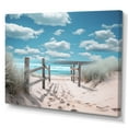 thumbnail image 2 of Designart "Dreams Path Beach Seascape I" Nautical & Beach Canvas Wall Art, 2 of 5