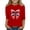 #031-Red, variant on AUNVITO Boys & Girls Christmas Print 3/4 Sleeve Shirt Stretchy Casual Comfort Fit Round Neck Holiday Party Top 3-12Y