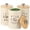 Off-White, variant on FUYGRCJ 3PCS White Metal Kitchen Canisters Set with Bamboo Lids, Airtight High Capacity, Coffee Tea Sugar Flour Jars, Large Storage Containers for Countertops, Coffee and Tea Storage, Farmhouse Decor