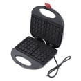 thumbnail image 1 of Belgian Waffle Maker, 750W Non Stick Aluminum Alloy Heating Plate Classic Waffle Iron Compact Design 2 Slice Square Waffle Maker for Cooking Grilled Cheese, Waffles Bread, Burgers, 1 of 7