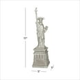 thumbnail image 4 of 5" x 17" Silver Polystone Statue of Liberty Sculpture, by DecMode, 4 of 9