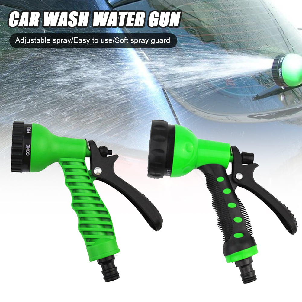 Water Hose Nozzle Spray PC Multi-Pattern Gun Garden Sprayer Car Wash Clearner 