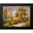 thumbnail image 2 of Chodyukov, Aleksander 14x12 Black Modern Framed Museum Art Print Titled - A Chapel by the Road, 2 of 5