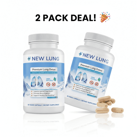 Success Chemistry Success Chemistry Lung Cleanse NAC Supplement Natural Detox for Respiratory Health 2-Pack Unisex Adult Dietary Supplement
