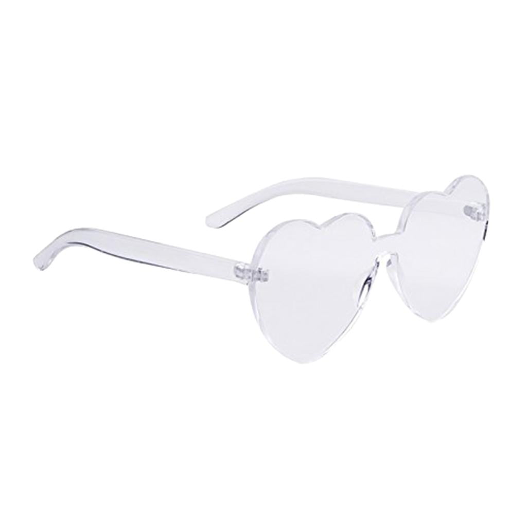 Women's Love Heart Sunglasses Stylish Rimless Ghana Ubuy