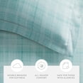thumbnail image 4 of Duvet Cover Set - Ultra Soft & Breathable - Aqua Thatch for Twin Size Bedding by Comfort Canopy, 4 of 11