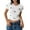 White, variant on Womens Tops, Women’s Slim Fit Heart Rhinestone Tee with 3D Bow Crewneck Short Sleeve T-Shirt
