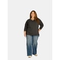 thumbnail image 2 of Terra & Sky Women's Plus Size Sweatshirt with Long Sleeves, Sizes 0X-4X, 2 of 5