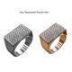thumbnail image 3 of Anillo masculino Diseño especial Anillos para hombres Pequeña ligereza Fácil almacenamiento Dedo Joyería Decoración Accesorios Navidad Ropa, zapatos y accesorios Miscelánea Plata talla 7 Sonducket AP014665-02, 3 of 6