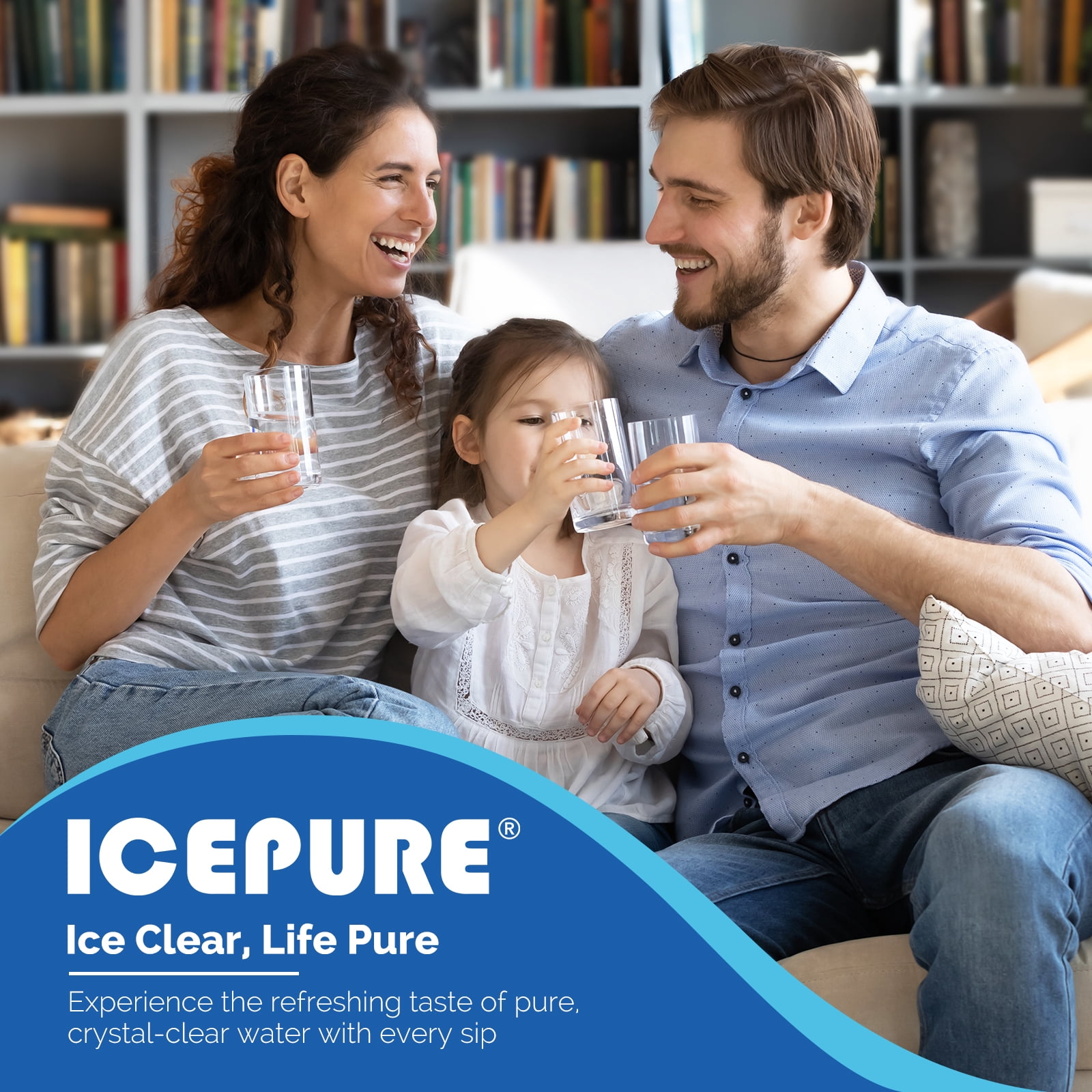 ICEPURE 9990 Replacement for LG LT600P, 5231JA2006A, 5231JA2006B, KENMORE 46-9990, 469990, RWF1000A Refrigerator Water Filter, 3PACK