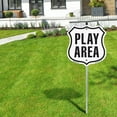 thumbnail image 5 of Play Area (5 Pack) 12 inch X 12 inch Shield Shaped Rust-Free Aluminum Metal Signs with Aluminum Mounting Stakes Weather Resistant Made in the USA, 5 of 8