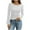 White, variant on Posijego Women's Spring Long Sleeve Shirts Trendy Going out Tops Cute Flare Sleeve Tight Slim Crop T-Shirts