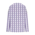 thumbnail image 5 of CHGBMOK Women V Neck Shirts 3/4 Sleeve Loose Summer Tops Tunic Checkered Casual T-Shirt, 5 of 6