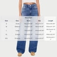 thumbnail image 3 of Women's Jeans High Rise Stretch Fit Plus Size High Waisted Wide Leg Vintage Washed Loose Denim Pants with Pockets, 3 of 9