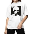 thumbnail image 2 of Mysterious Alien Grunge Artwork Women's T-shirt, 2 of 3