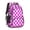 Pink and White, variant on Black and Gray Checkered Pattern Backpack for School, Cute School Bag with Adjustable Shoulder Straps and Padded Back, 16.9"x12.6"x5.9"