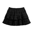 thumbnail image 6 of XIAOCHA Women's Tiered Lace Ruffled Elastic Waist Mini Skirt Delicate Coquette-Inspired Sweet Casual Flowy Short Skirt, 6 of 6