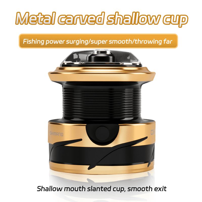 DEUKIO No Gap Water Resistance Lure Spinning Reel CNC Screw in Handle Fine Carving Spool Fishing Reel for Saltwater Freshwater