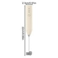 thumbnail image 2 of Ksruee Coffee Milk Frother Cordless Hand Frother Milk Mixer Rechargeable Cream Frother Coffee Whisk 3 Speeds Frother Wand Kitchen Gadget for Latte Cappuccino Hot Chocolate Egg sweet, 2 of 9