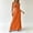 Orange, variant on Bnwani Maxi Dresses,Women Dresses,Bandeau,Pleated,Side Split,Solid,Orange,S