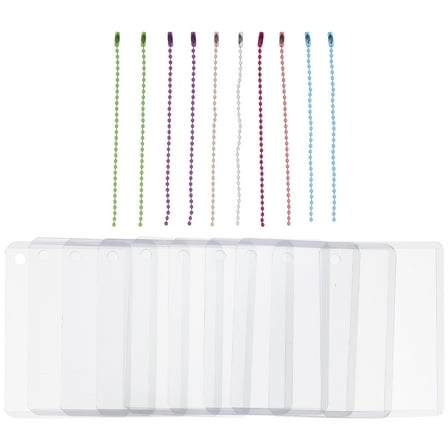 PTOOTP Protective Photocard Holder Clear Photo Protector Sleeves Plastic Photo Cards 10 Sets