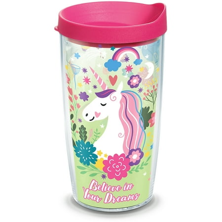 

Tervis Believe In Dreams Unicorn Made in USA Double Walled Insulated Tumbler Travel Cup Keeps Drinks Cold & Hot 16oz Classic
