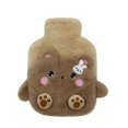 thumbnail image 2 of Botella de agua caliente MOSSTYYUS de goma de 400 ml con funda de felpa con forma de oso, 2 of 8