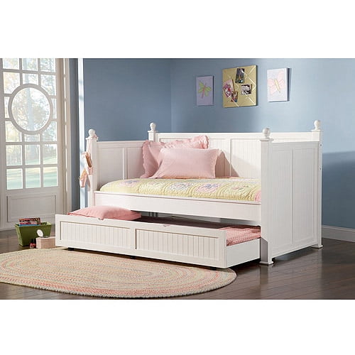 Coaster Twin Daybed With Trundle White Walmart Com Walmart Com