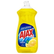 (9 pack) Ajax Ultra Liquid Dish Soap, Lemon Scent, Super Degreaser, 28 Fluid Ounce