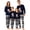 Navy Blue, variant on Family Matching Pajamas Christmas Elk Print Long Sleeve Tops and Stretch Casual Pants Sleepwear